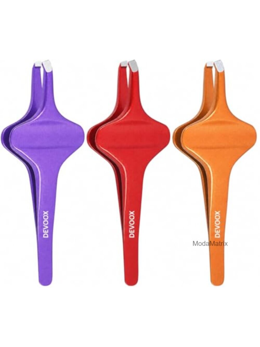 Butterfly Tweezers Set of 3 Stainless Steel Precision Slant Tip Diamond Tip